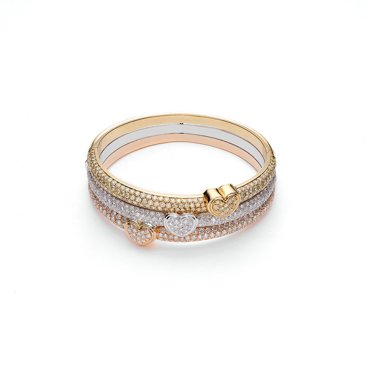 diamond-jewels-yellow-white-pink-gold-hearts-bangle