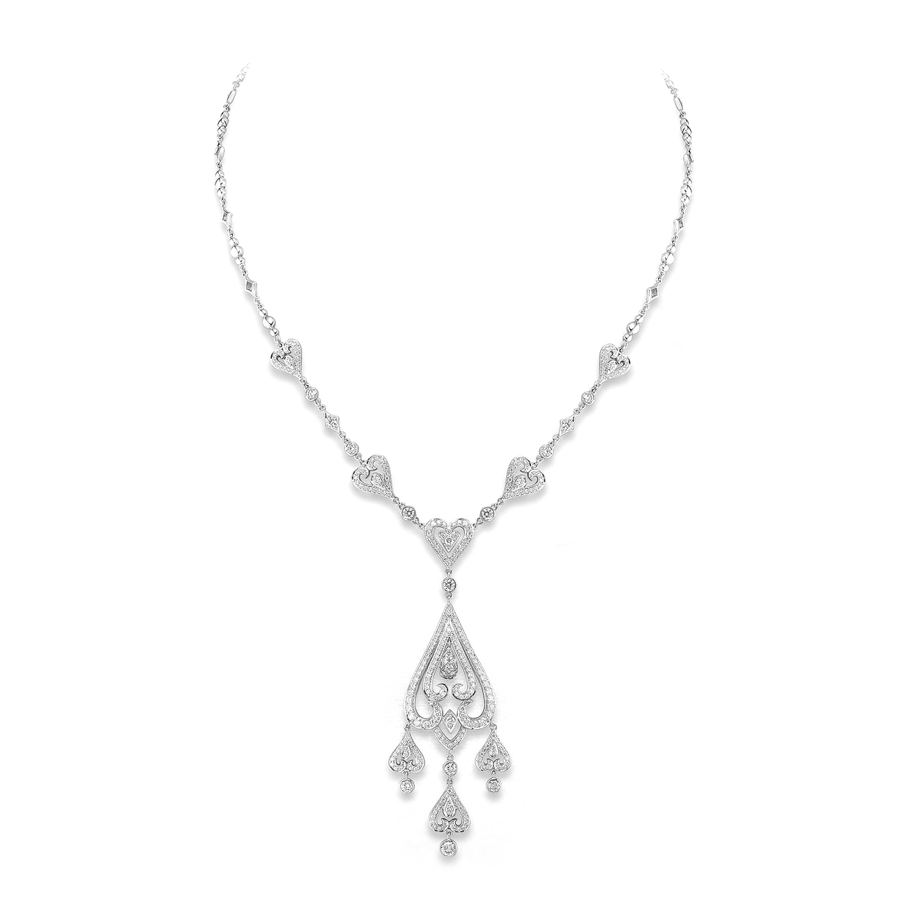 diamonds-hearts-white-gold-18k-necklace